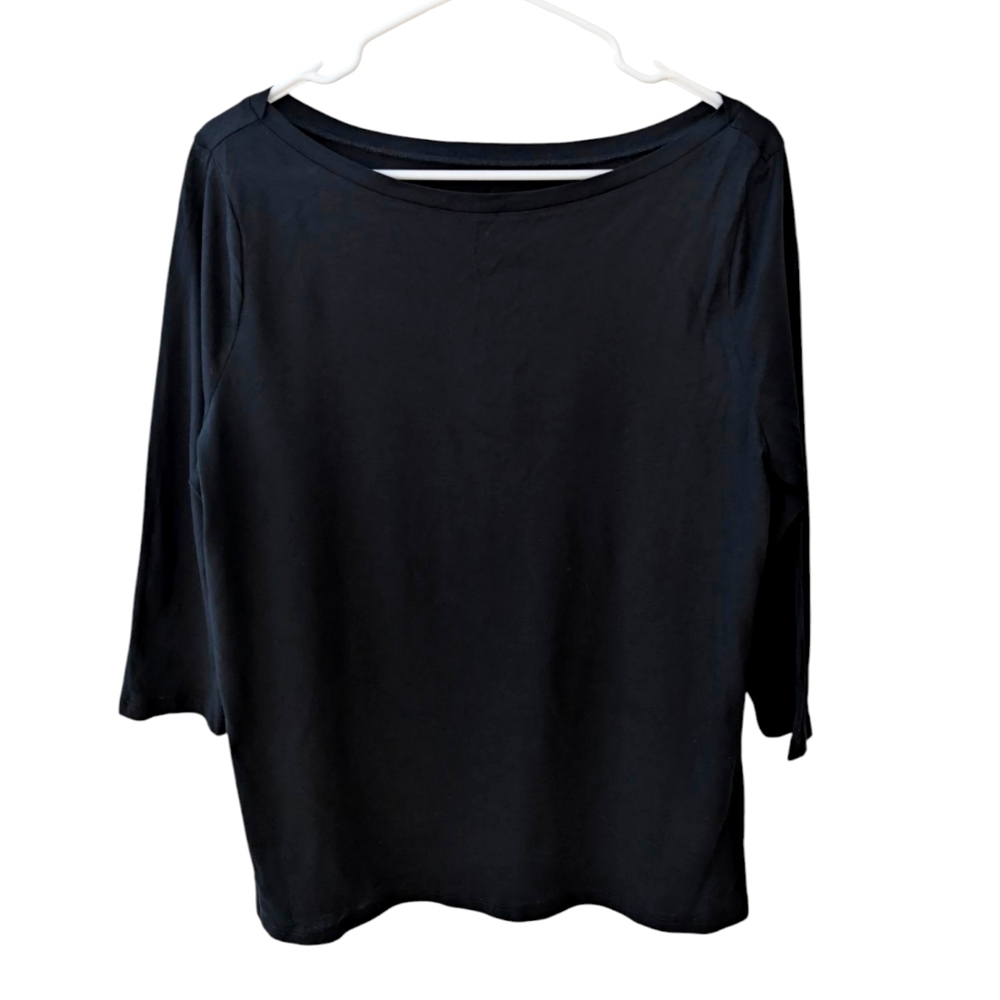 NWT A New Day Black Women's Top Cotton Size L